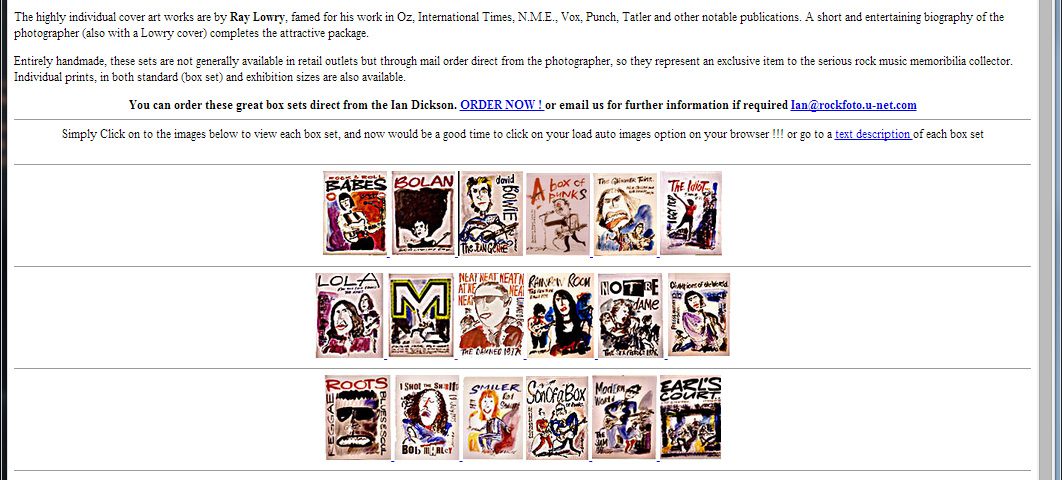 the birth of the internet 1994 webheads custom website design for rockfotos